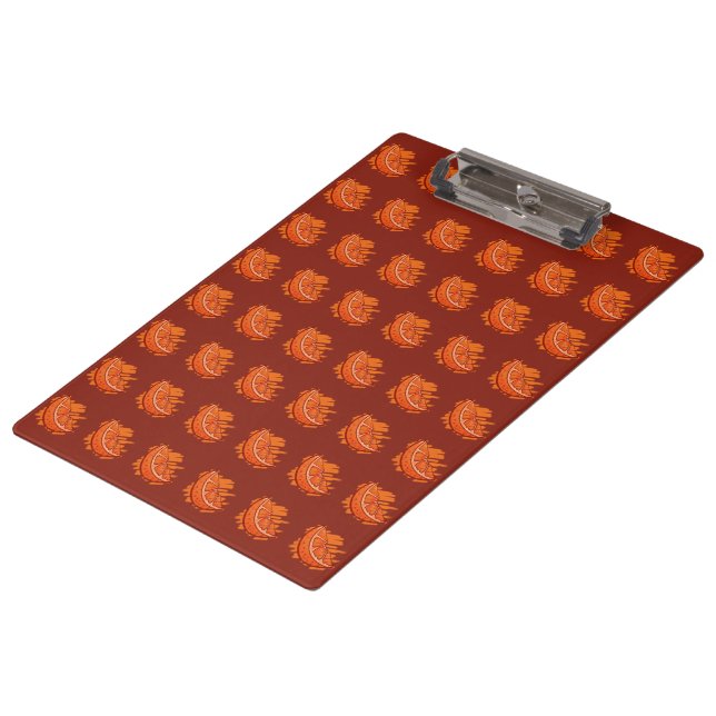 Fruchtmuster Blut Orange Klemmbrett (Schrägansicht)