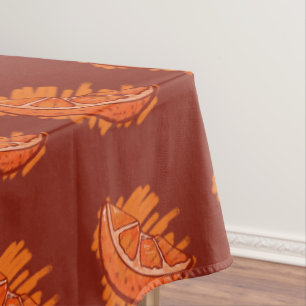 Fruchtmuster Blut Orange Tischdecke
