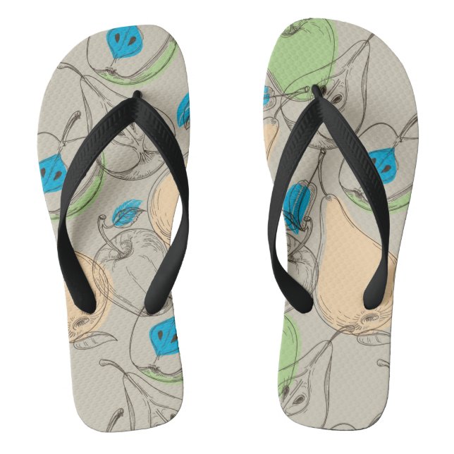 Fruchtmuster Flip Flops (Fußbett)