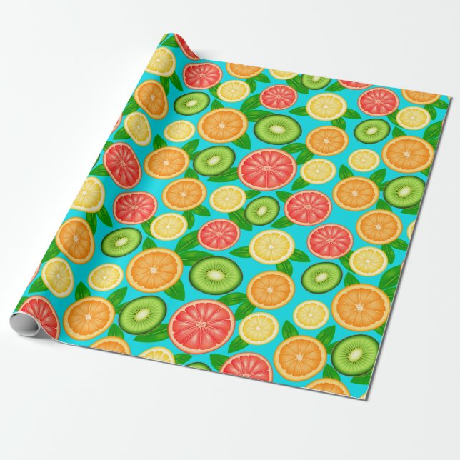 Fruchtmuster Geschenkpapier (Ungerollt)