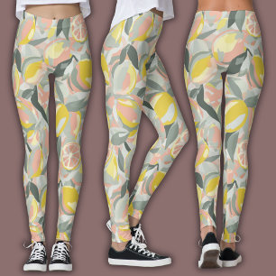 Fruchtmuster Lebendige Zitrusfrüchte Leggings
