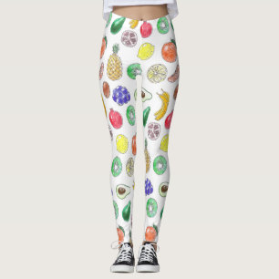 Fruchtmuster Leggings