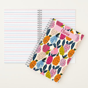 Fruchtmuster-Notebook, Personalisiert, kreativ Notizbuch