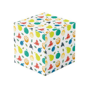 Fruchtmuster, Pflaume, Orange, Zitrone, Birne, Apf Würfel