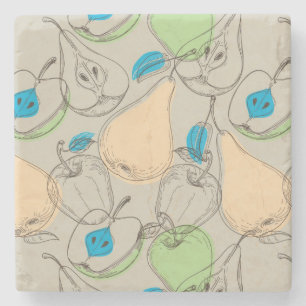 Fruchtmuster Steinuntersetzer