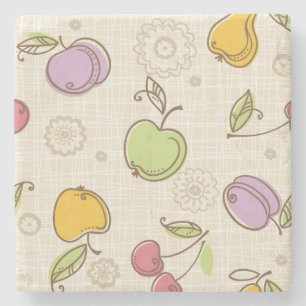 Fruchtmuster Steinuntersetzer