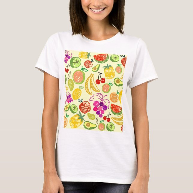 Fruchtmuster T-Shirt (Vorderseite)