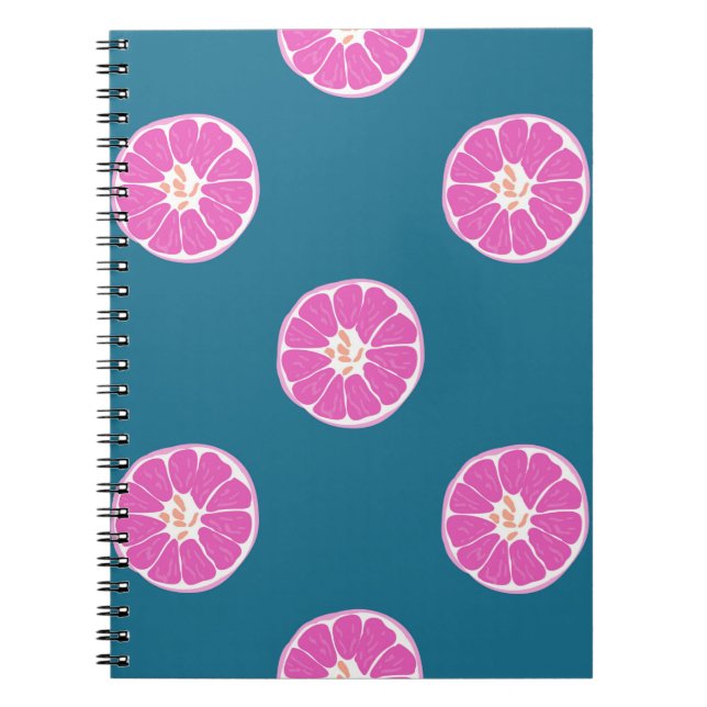 Fruchtnahtlos mit Orange. abstrakt,art,b Notizblock (Vorderseite)