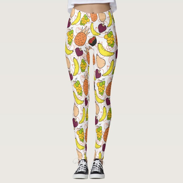 Fruchtnahtloses Muster | Fruchtoberfläche 50 Leggings (Vorderseite)