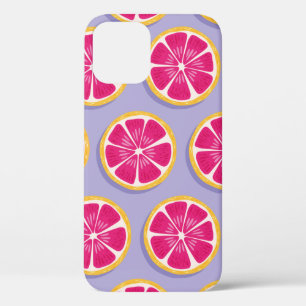 Fruchtnahtloses Muster, Grapefruitscheiben mit Sch Case-Mate iPhone Hülle