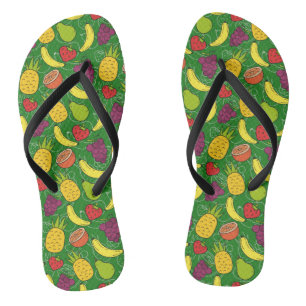 Fruchtnahtloses Muster   Muster der Fruchtoberfläc Flip Flops