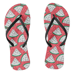 Fruchtnahtloses Muster Muster der Fruchtoberfläc Flip Flops
