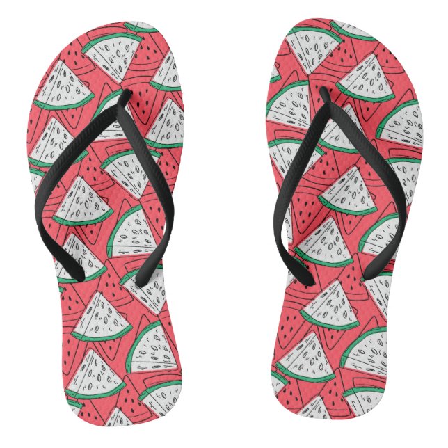 Fruchtnahtloses Muster | Muster der Fruchtoberfläc Flip Flops (Fußbett)