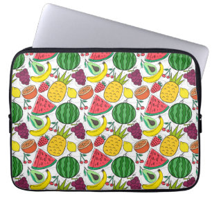 Fruchtnahtloses Muster Muster der Fruchtoberfläc Laptopschutzhülle