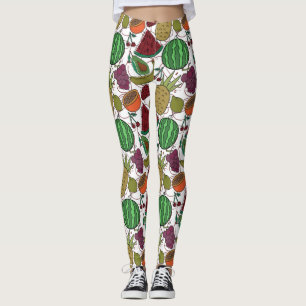 Fruchtnahtloses Muster   Muster der Fruchtoberfläc Leggings