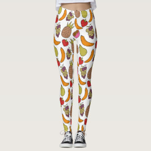 Fruchtnahtloses Muster Muster der Fruchtoberfläc Leggings