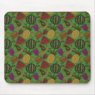 Fruchtnahtloses Muster   Muster der Fruchtoberfläc Mousepad