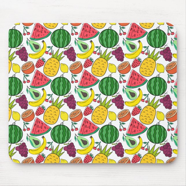 Fruchtnahtloses Muster | Muster der Fruchtoberfläc Mousepad (Vorne)