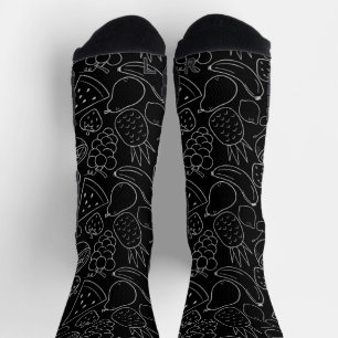 Fruchtnahtloses Muster Muster der Fruchtoberfläc Socken