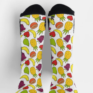 Fruchtnahtloses Muster Muster der Fruchtoberfläc Socken