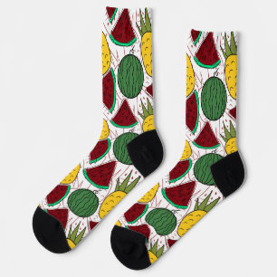 Fruchtnahtloses Muster Muster der Fruchtoberfläc Socken