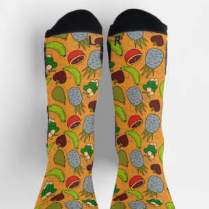 Fruchtnahtloses Muster Muster der Fruchtoberfläc Socken