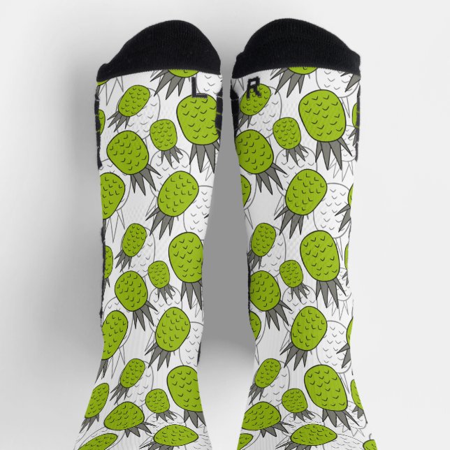 Fruchtnahtloses Muster | Muster der Fruchtoberfläc Socken (Oben)