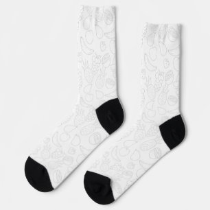 Fruchtnahtloses Muster Muster der Fruchtoberfläc Socken