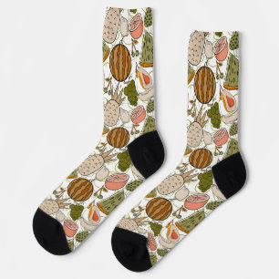 Fruchtnahtloses Muster   Muster der Fruchtoberfläc Socken