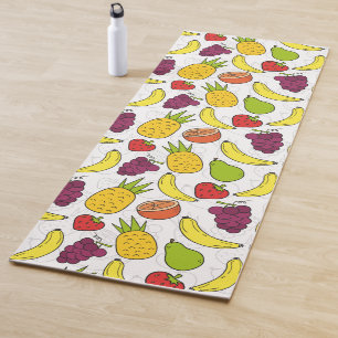 Fruchtnahtloses Muster Muster der Fruchtoberfläc Yogamatte