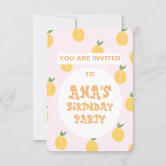 Fruchtpfirsiche Einladung zum Geburtstag