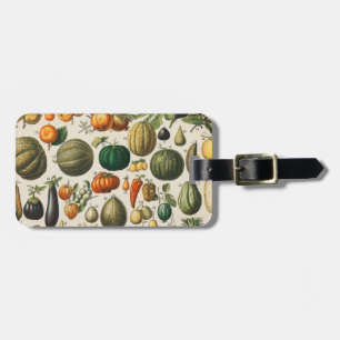 Fruchtpflanzliche wissenschaftliche Illustration Gepäckanhänger