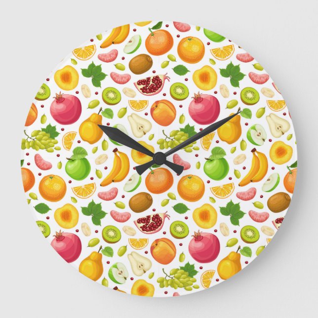 Fruchtpflaster Große Wanduhr (Vorderseite)