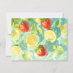 Fruchtplash Postkarte