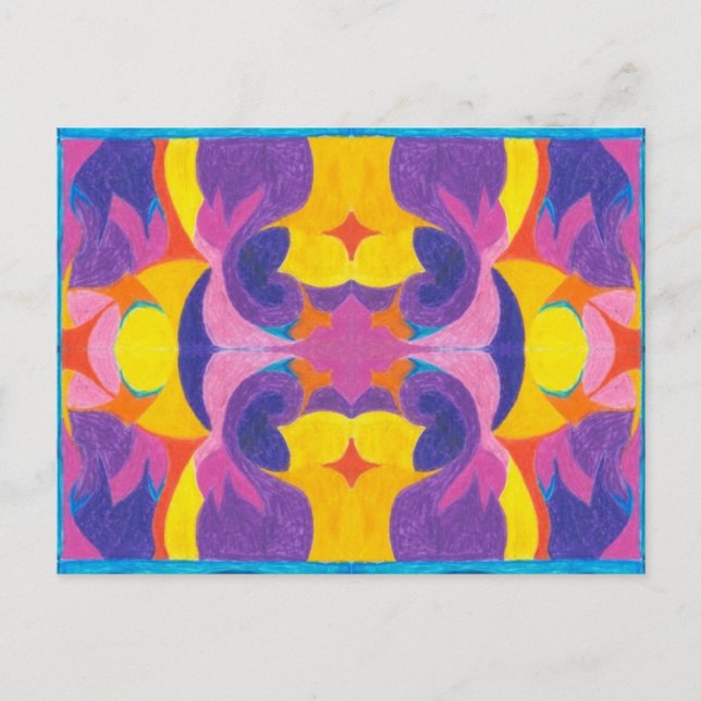 Fruchtplatte Postkarte (Vorderseite)