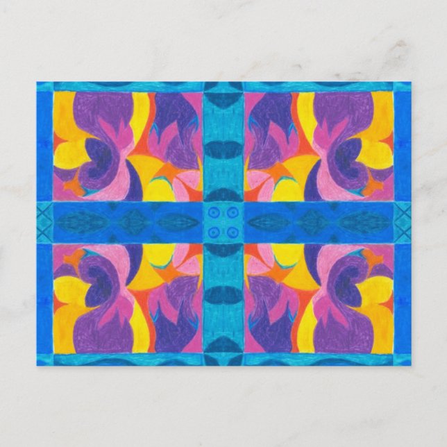 Fruchtplatte Postkarte (Vorderseite)