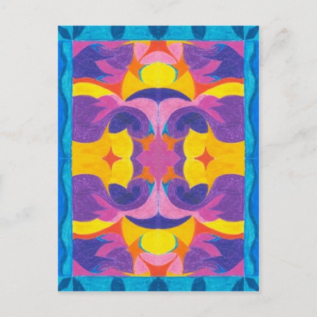Fruchtplatte Postkarte (Vorderseite)
