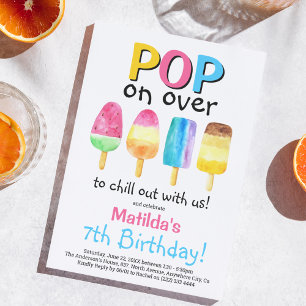 FruchtPopsicle Party Kindergeburtstag Einladung
