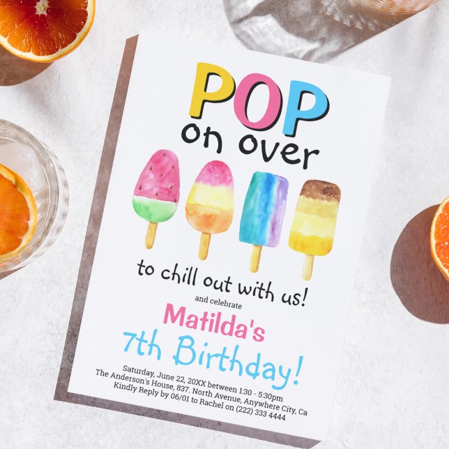 FruchtPopsicle Party Kindergeburtstag Einladung (Von Creator hochgeladen)