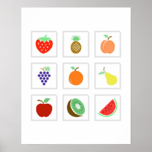 Fruchtposter Poster