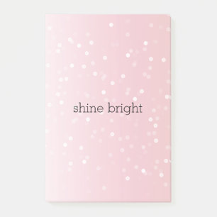 Fruchtpunsch Pink Ombre Weiß Bokeh Konfetti Punkte Post-it Klebezettel