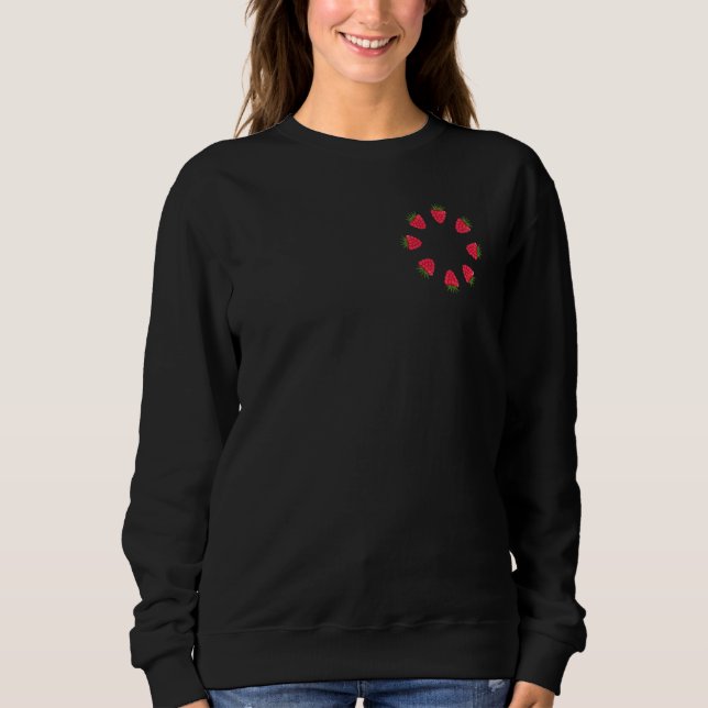Fruchtraspberries Geometric Circle Motif Sweatshirt (Vorderseite)