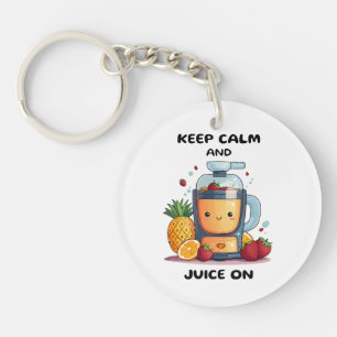 Fruchtsaftpresse Keep Calm And Juice  Gesundheit  Schlüsselanhänger
