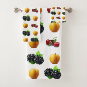 Fruchtsalat Badezimmer Handtuch Sets