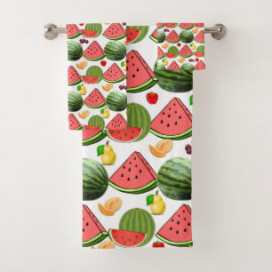 Fruchtsalat Badezimmer Handtuch Sets