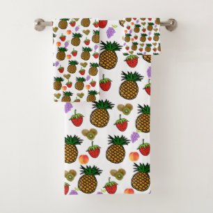 Fruchtsalat Badezimmer Handtuch Sets