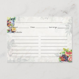 Fruchtsalat Basiskarte Begleitkarte