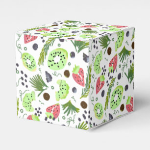 Fruchtsalat Kiwi Erdbeeren Traube Grünzeug Süßigke Geschenkschachtel