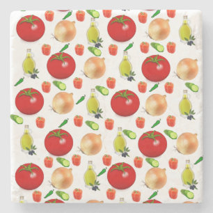 Fruchtsalat Marble Stone Untersetzer