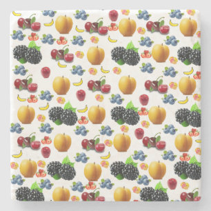 Fruchtsalat Marble Stone Untersetzer